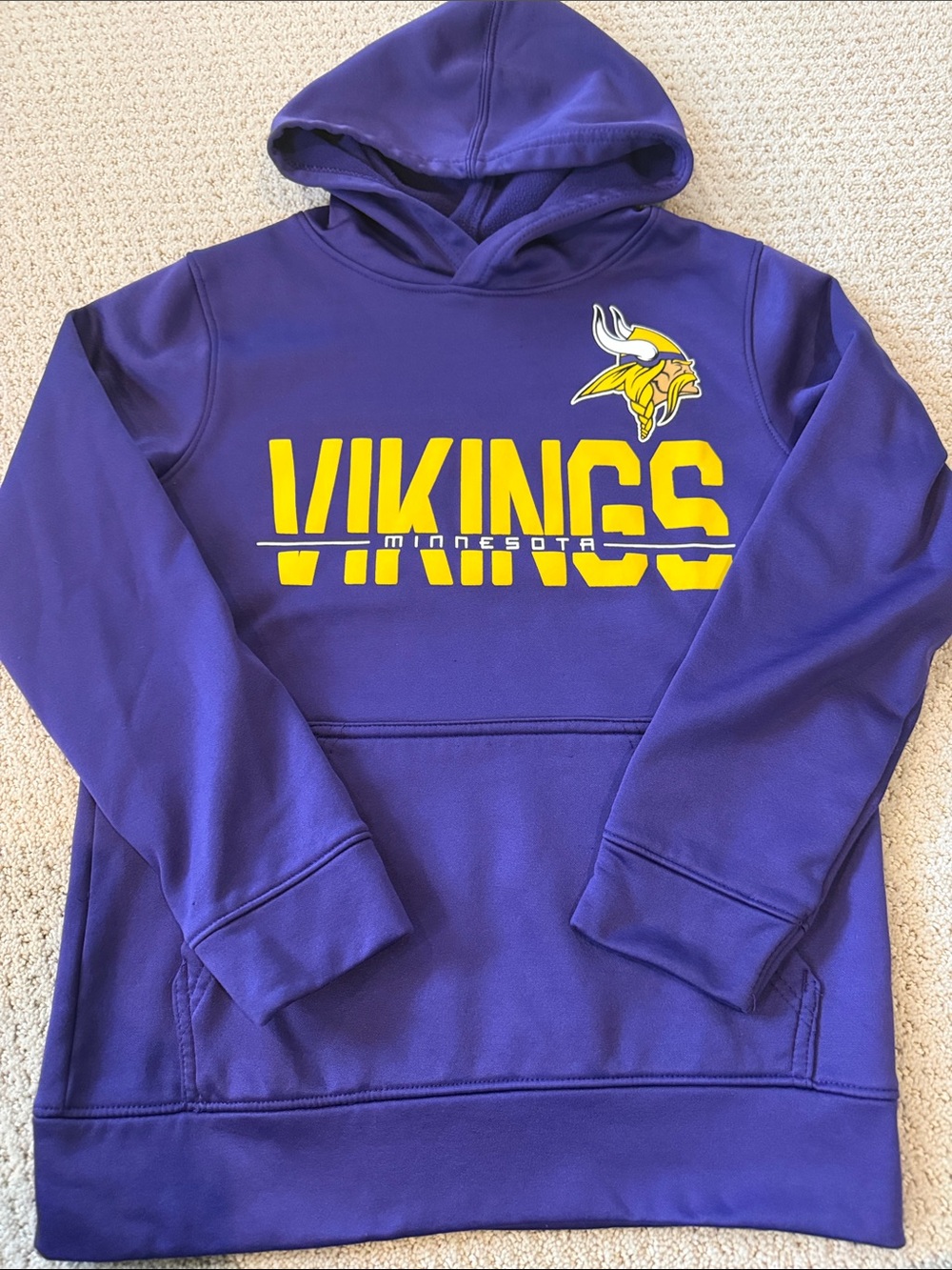 Youth Minnesota Vikings Purple Performance Hoodie